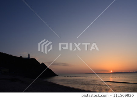 佐渡島的日落～新潟角田海灘的景色～ 111509920