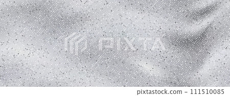 Top view of silver-white seamless lurex pattern with metallic threads 111510085