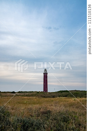 Solitary Lighthouse Overlooking Coastal Heathland Solitary Lighthouse Overlooking Coastal Heathland 111510136