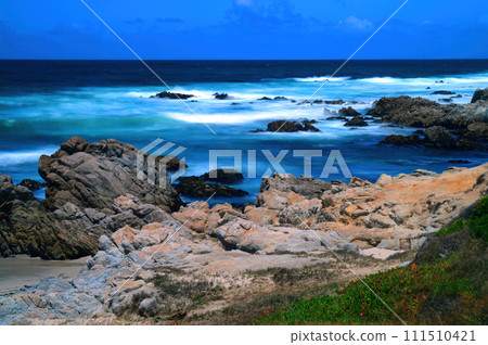 Surf Breaking Asilomar State Marine Reserve California Time Lapse Surf Breaking Asilomar State Marine Reserve California Time Lapse 111510421
