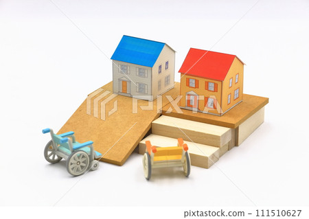 Image of wheelchair and obstacles Image of wheelchair and obstacles 111510627