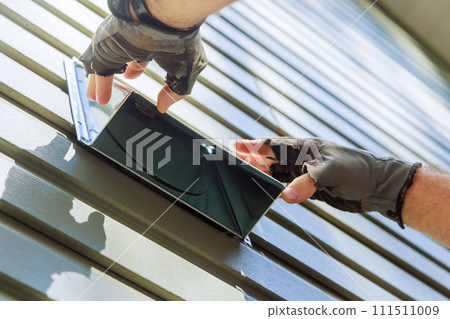 With construction of new house, an external extractor wall ventilation system installed With construction of new house, an external extractor wall ventilation system installed 111511009