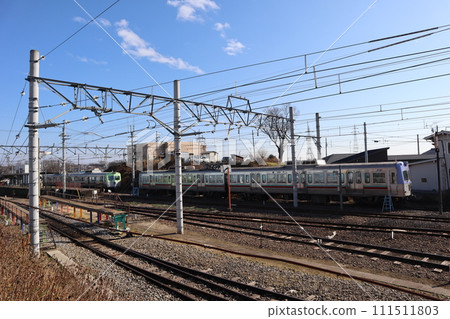 上毛電鐵上毛線雄戈車站停靠的列車 111511803