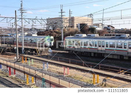 上毛電鐵上毛線雄戈車站停靠的列車 111511805