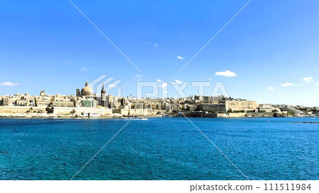 Valletta, the capital of Mediterranean Malta and the sea 111511984