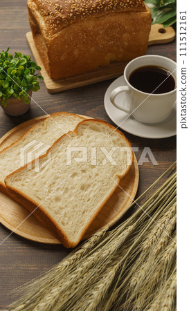 Bread, coffee, and ears of wheat Bread, coffee, and ears of wheat 111512161