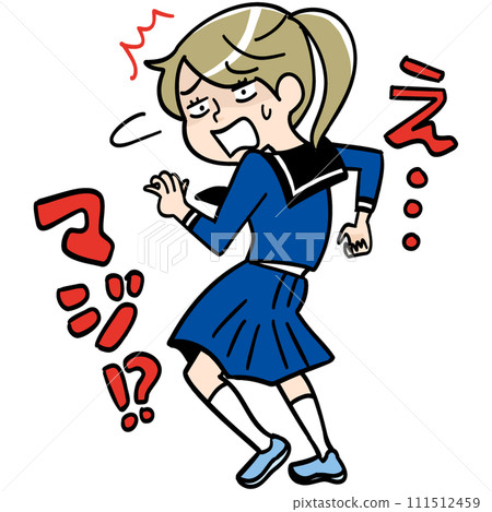 Shocked high school girl Shocked high school girl 111512459