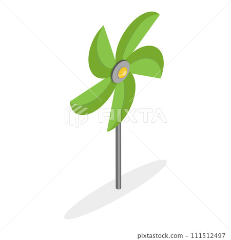 3D Isometric Flat Vector Set of Pinwheels. Item 1 3D Isometric Flat Vector Set of Pinwheels. Item 1 111512497