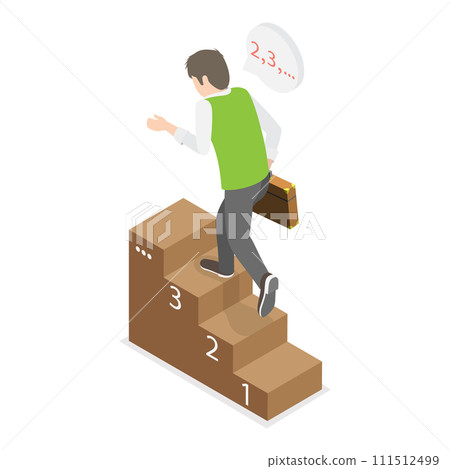 3D Isometric Flat Vector Illustration of OCD. Item 5 111512499