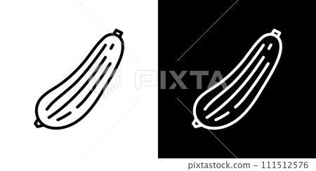 Summer vegetable loofah icon 111512576