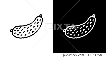 夏季蔬菜苦瓜圖標 夏季蔬菜苦瓜圖標 111512583