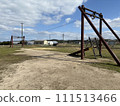 broken playground equipment in the park 111513466