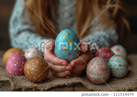 The Warmth of Easter, Carefully Held Eggs Invite a Celebration of Color and Creativity 111514474