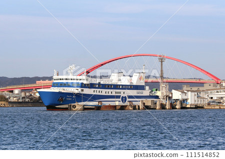 Nankai Ferry “Ai” moored at Wakayama Port Wakayama City Nankai Ferry “Ai” moored at Wakayama Port Wakayama City 111514852