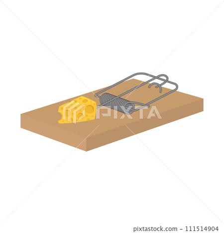 Vector illustration. Isolated mouse trap symbol object. Vector illustration. Isolated mouse trap symbol object. 111514904