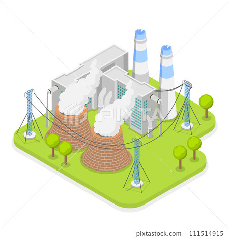 3D Isometric Flat Vector Set of Industrial Manufacturing Facilities. Item 3 3D Isometric Flat Vector Set of Industrial Manufacturing Facilities. Item 3 111514915