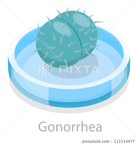 3D Isometric Flat Vector Illustration of Sexual Transmitted Disease. Item 7 111514977