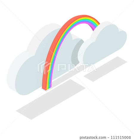 3D Isometric Flat Vector Set of Weather Forecast Icons. Item 4 3D Isometric Flat Vector Set of Weather Forecast Icons. Item 4 111515008