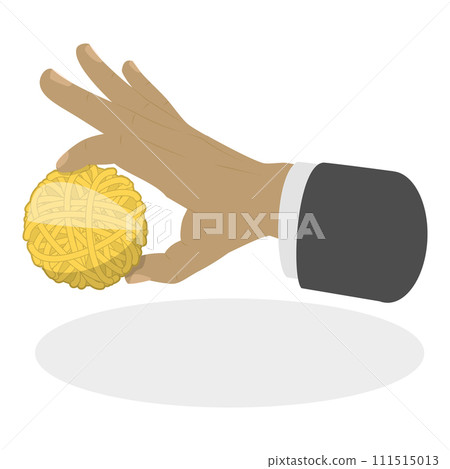3D Isometric Flat Vector Set of Hand Gestures. Item 3 111515013