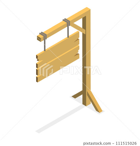 3D Isometric Flat Vector Set of Signboard Collection. Item 1 3D Isometric Flat Vector Set of Signboard Collection. Item 1 111515026