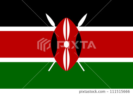Kenya flag background illustration large file 111515666