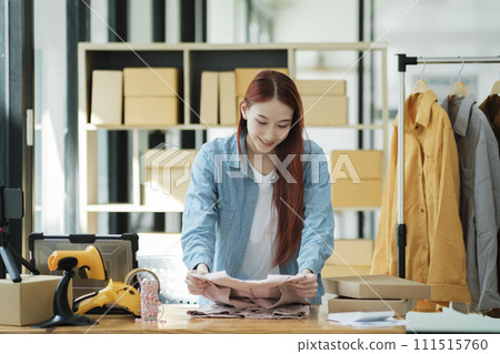 Small Business Owner Preparing Order for Shipment Small Business Owner Preparing Order for Shipment 111515760