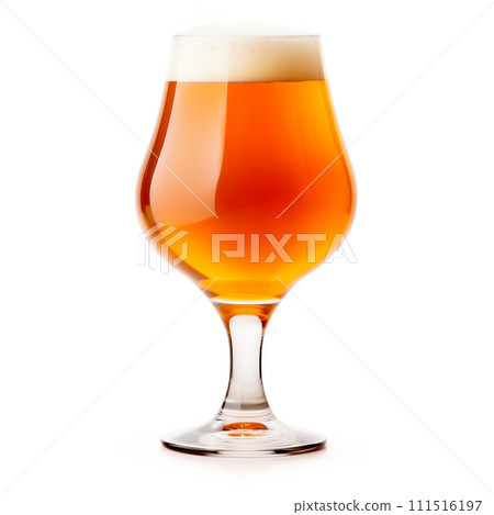 Beer in a stout glass on a white background. Mugs with drink like Ipa, Pale Ale, Pilsner, Porter or Stout Beer in a stout glass on a white background. Mugs with drink like Ipa, Pale Ale, Pilsner, Porter or Stout 111516197