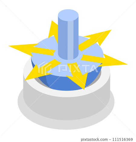 3D Isometric Flat Vector Illustration of Types Of Synovial Joints. Item 5 111516369