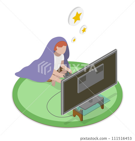 3D Isometric Flat Vector Set of Video Game Scenes. Item 5 3D Isometric Flat Vector Set of Video Game Scenes. Item 5 111516453