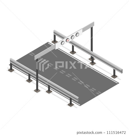 3D Isometric Flat Vector Illustration of Electronic Tolls. Item 2 3D Isometric Flat Vector Illustration of Electronic Tolls. Item 2 111516472