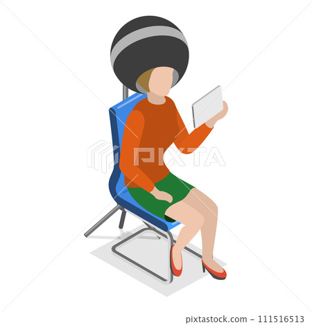 3D Isometric Flat Vector Illustration of Manicure And Pedicure. Item 3 111516513