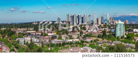 Buildings and Homes in the Suburban City. 111516573