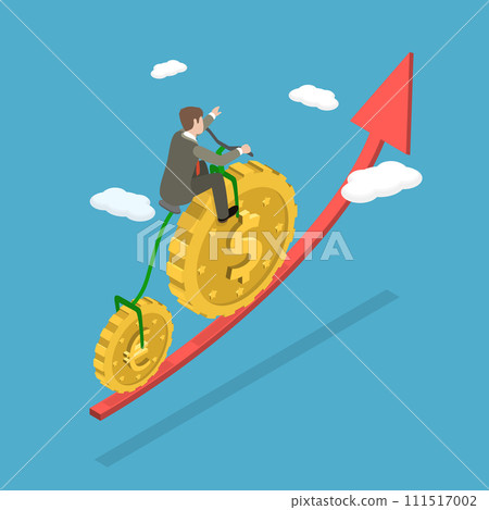 3D Isometric Flat Vector Illustration of Currency Exchange 111517002