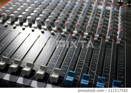 Console of the professional mixer - music, concert Console of the professional mixer - music, concert 111517585