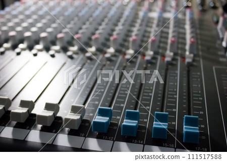 Console of the professional mixer - music, concert Console of the professional mixer - music, concert 111517588