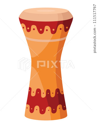Drums and percussion vector flat illustrations isolated over white background, music instruments shop 111517767