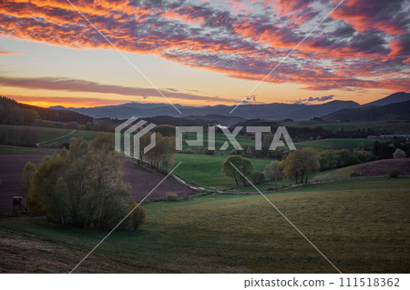 beautiful spring sunset beautiful spring sunset 111518362