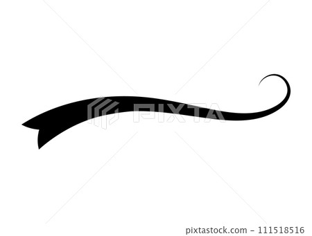 Swoosh typography text tail shape. Calligraphic decoration swish symbol. Retro underline, black stroke or ornament design vector illustration Swoosh typography text tail shape. Calligraphic decoration swish symbol. Retro underline, black stroke or ornament design vector illustration 111518516