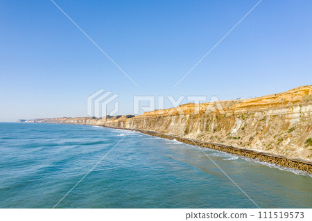 "Chiba Prefecture" Photographing Byobugaura with a drone 111519573