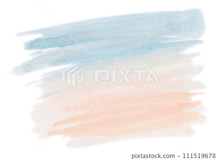 Gradient watercolor illustration of light blue and orange 111519678