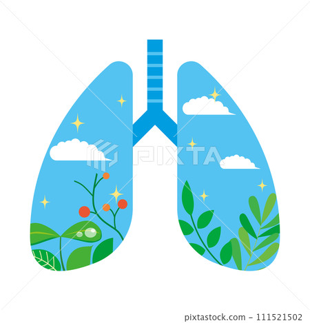 Beautiful lung image illustration 111521502