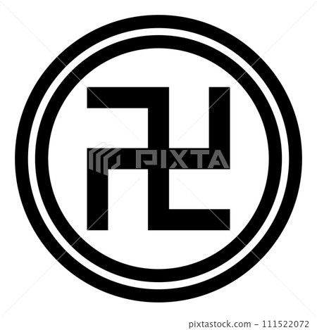 卍字圖示。寺廟地圖符號。向量。 卍字圖示。寺廟地圖符號。向量。 111522072