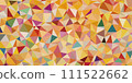 Colorful polygon background in warm colors 111522662