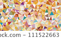 Colorful polygon background in warm colors 111522663