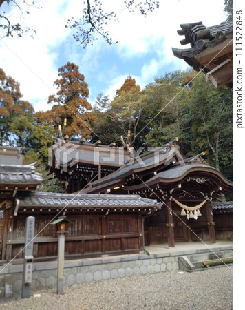 Owaritaga Shrine in winter 111522848