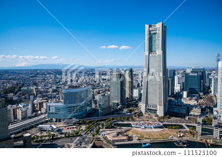 Urban landscape of Minato Mirai, Yokohama, Kanagawa Prefecture 111523100