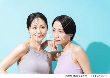 A woman doing exercises A woman doing exercises 111523655