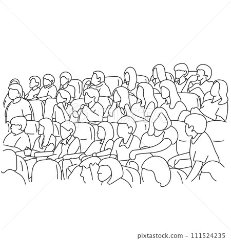 students studying in learning slope room illustration vector hand drawn isolated on white background students studying in learning slope room illustration vector hand drawn isolated on white background 111524235