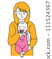 A mother holding a baby 111524367