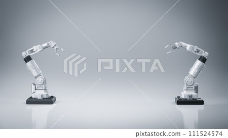 Ai robotic arms with empty space Ai robotic arms with empty space 111524574